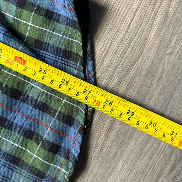 L.L. Bean Men's Scotch Plaid Flannel Shirt - Navy/Green/Red - Picture 5 of 5